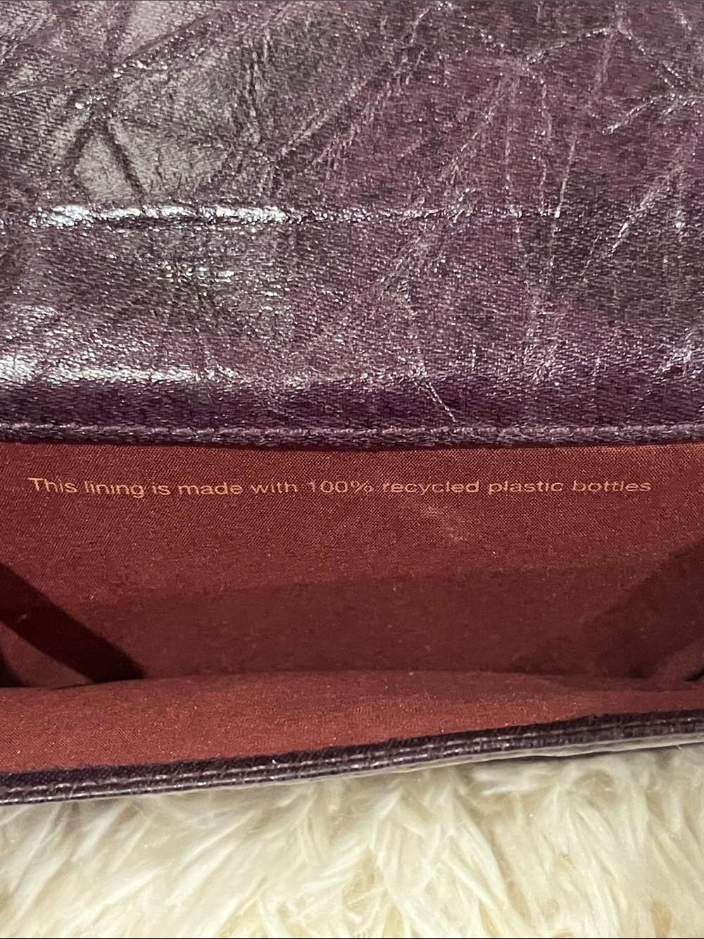 Matt & Nat deep purple/plum wallet. - Picture 4 of 10